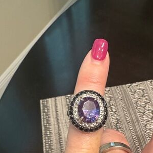 Elegant Purple Gemstone Ring